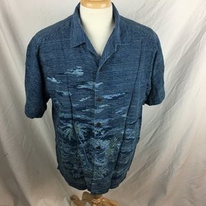 Tommy Bahama Large Blue Stripe Original Fit